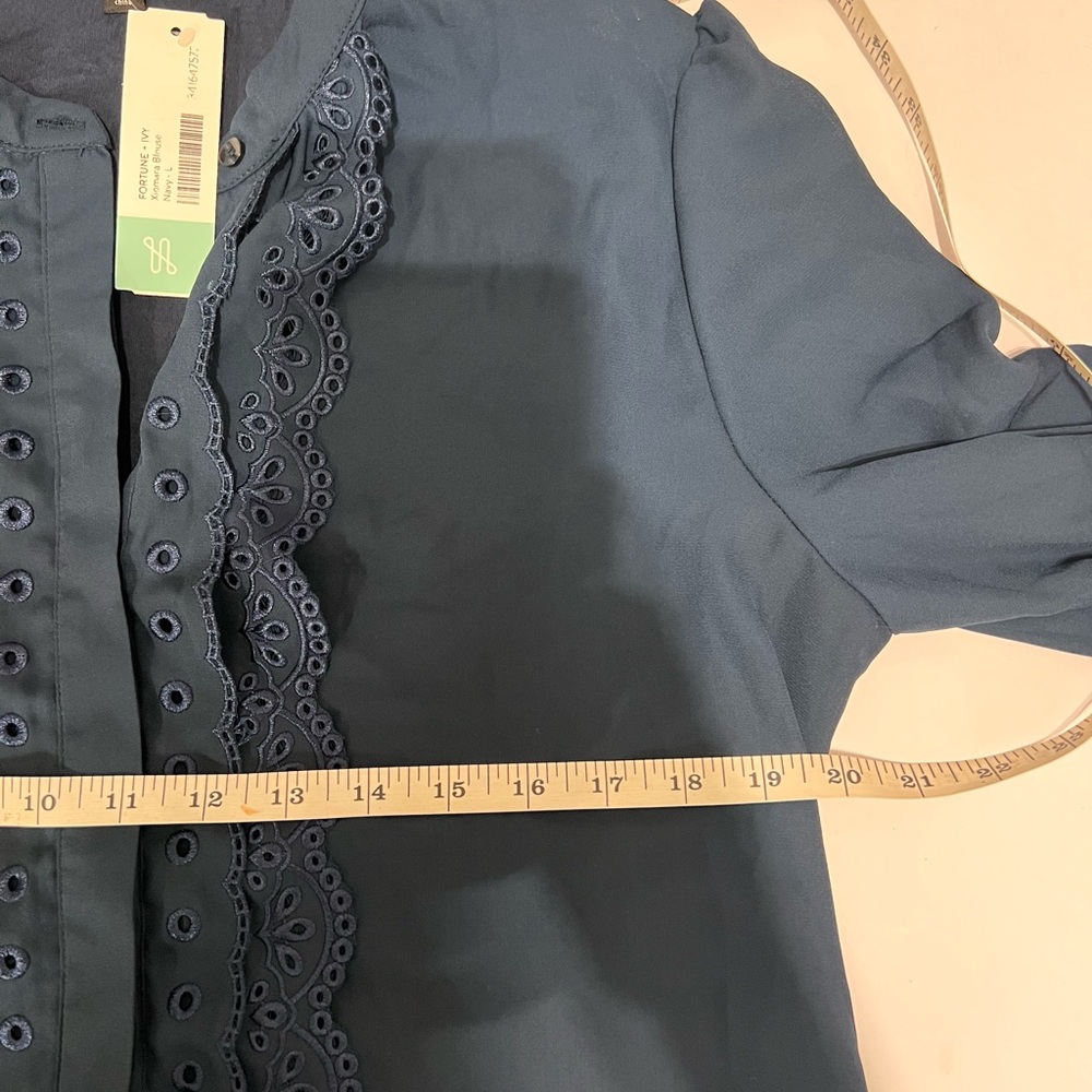 Fortune + ivy new Xiomara blouse size large - Picture 10 of 12